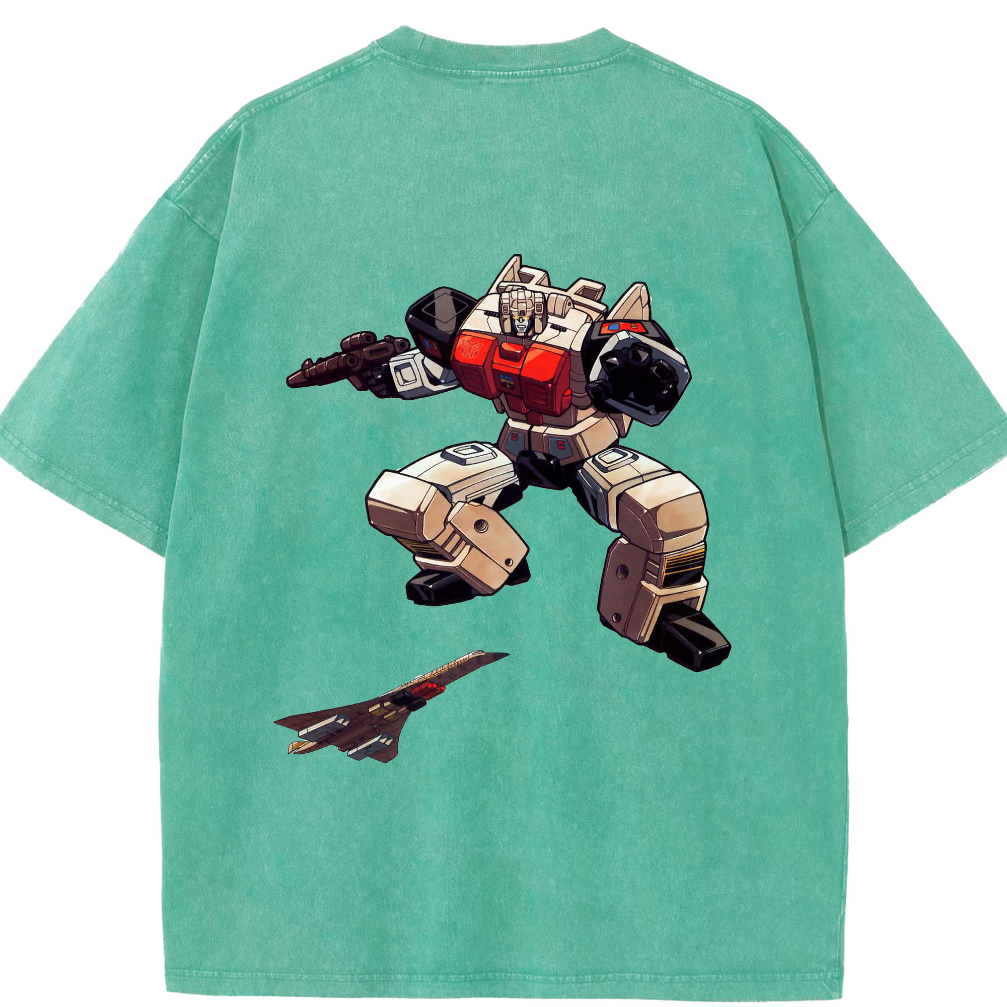（画像用）  綿100% ヴィンテージ風 半袖Tシャツ（背面プリント）